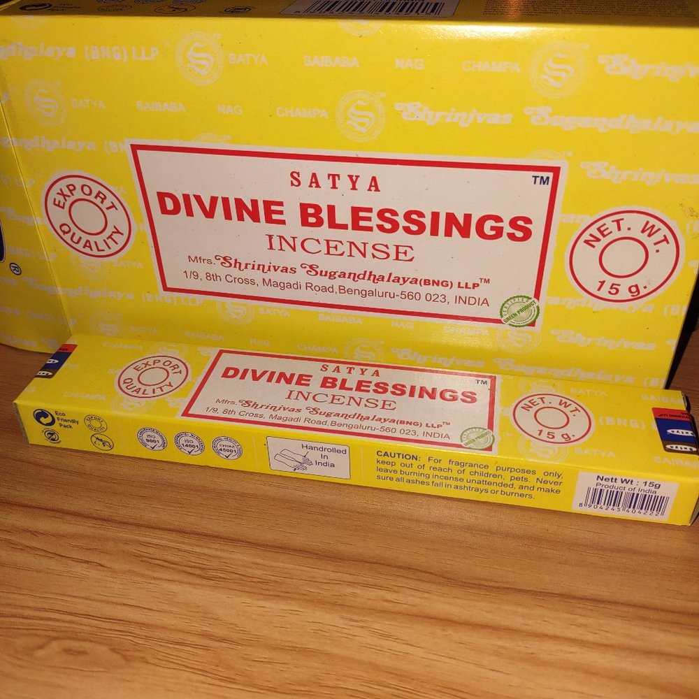 Stick incense from Satya - DIVINE BLESSING - TWO PACKAGES